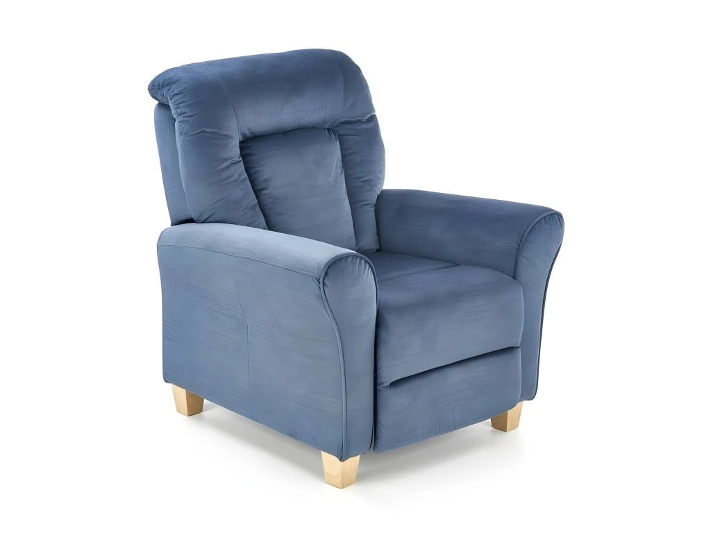 Fauteuil Inclinable 79-103 X 91 X 92-162 Cm - Bleu FoncĂ© â Image 2