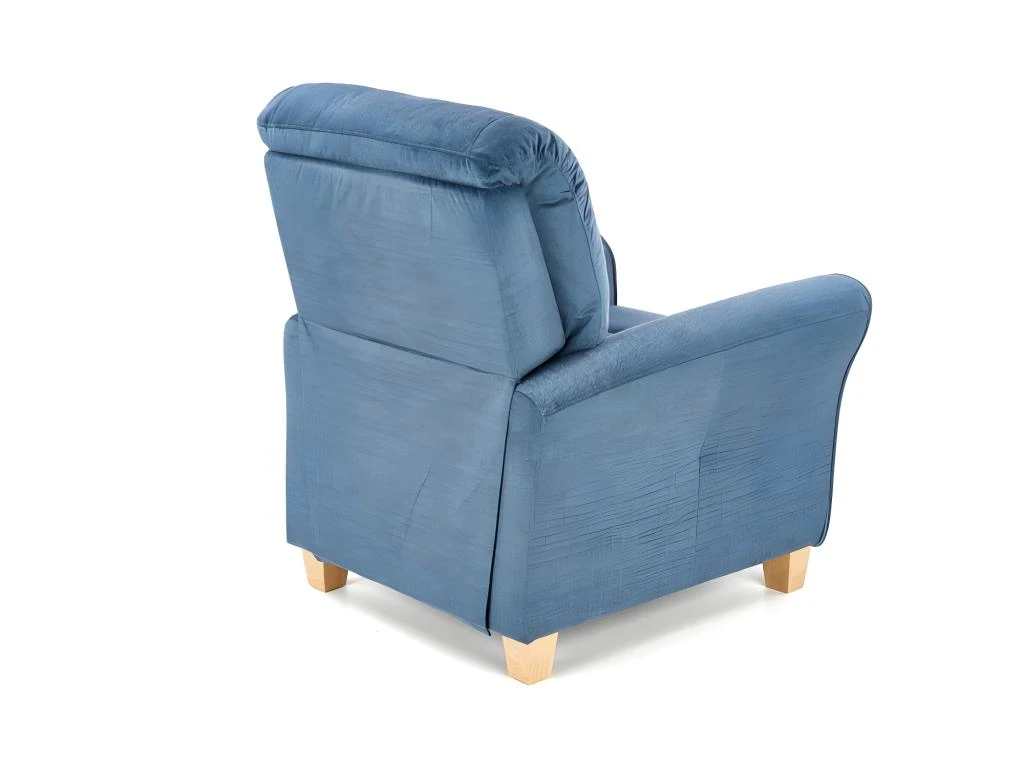 Fauteuil Inclinable 79-103 X 91 X 92-162 Cm - Bleu FoncĂ© â Image 4