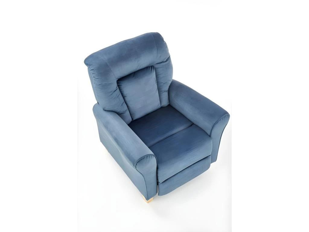 Fauteuil Inclinable 79-103 X 91 X 92-162 Cm - Bleu FoncĂ© â Image 9