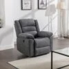 Fauteuil Relax électrique En Tissu Gris BUROLO