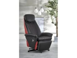 Fauteuil Inclinable Design - Noir/Rouge