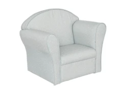 Fauteuil D'enfant En Coton/bois Coloris Vert - Longueur 50 X Profondeur 39 X Hauteur 44 Cm