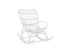 Rocking Chair Rotin Blanc - RICKY