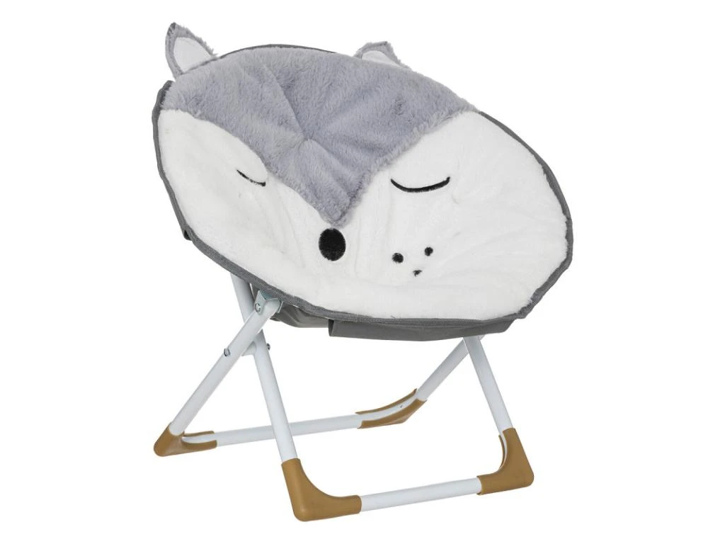 Fauteuil Pliant Enfant Renard Gris Atmosphera - Gris