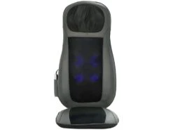 Siège Massant Chauffant Shiatsu ELINE Gris Et Noir