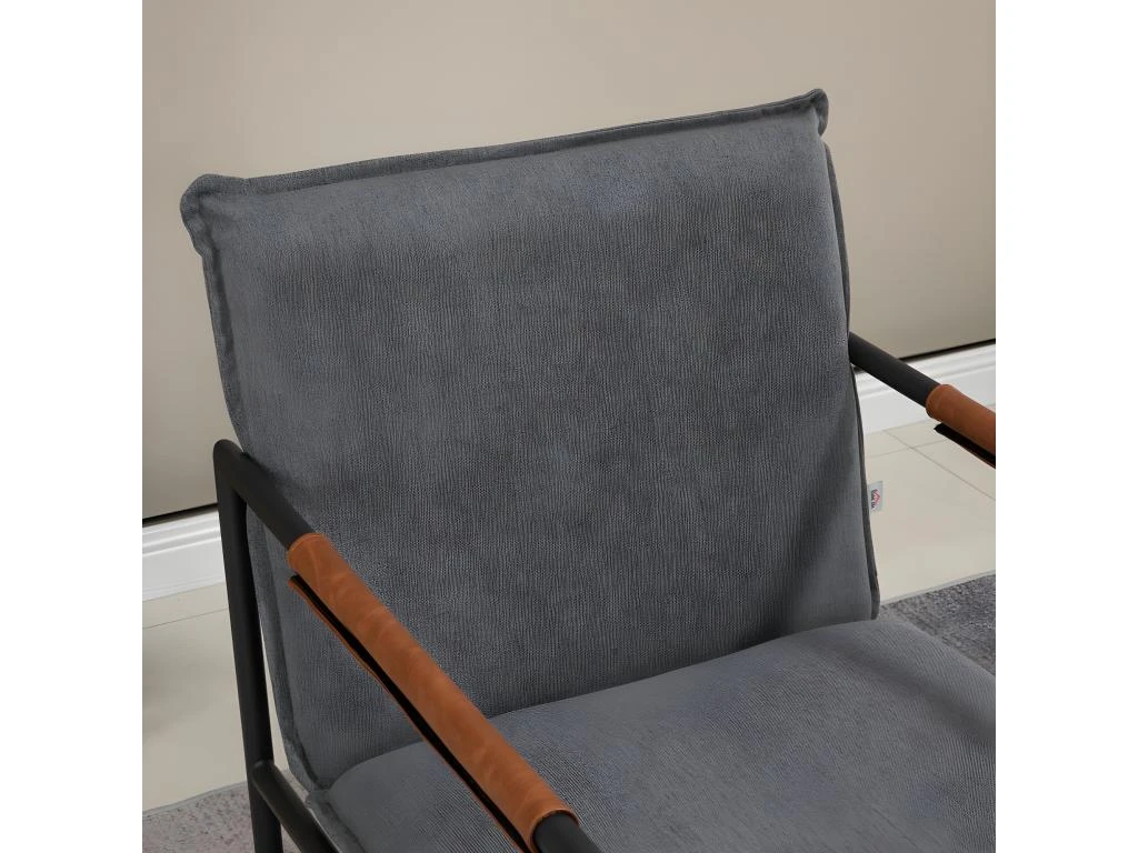 Fauteuil NĂ©o-retro PINTO Noir â Image 4