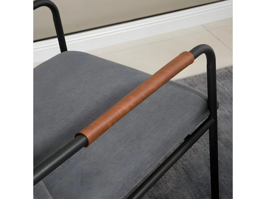 Fauteuil NĂ©o-retro PINTO Noir â Image 5