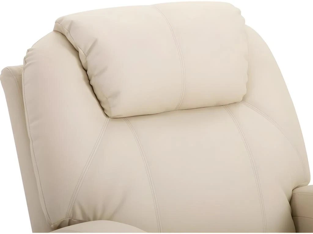 Fauteuil De Relaxation éléctrique Massant Inclinable CHARLOTTE Crème – Image 9