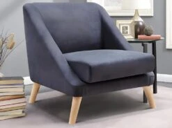 Fauteuil En Tissu Gris HOGGAR