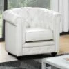 Fauteuil En Simili CHESTERFIELD - Blanc