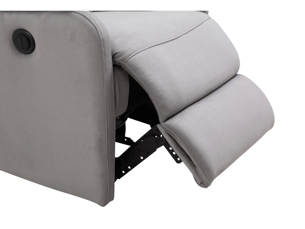 Fauteuil Relax électrique En Tissu ONESTI II - Gris Clair – Image 6