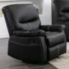 Fauteuil Relax En Simili Noir CANBY