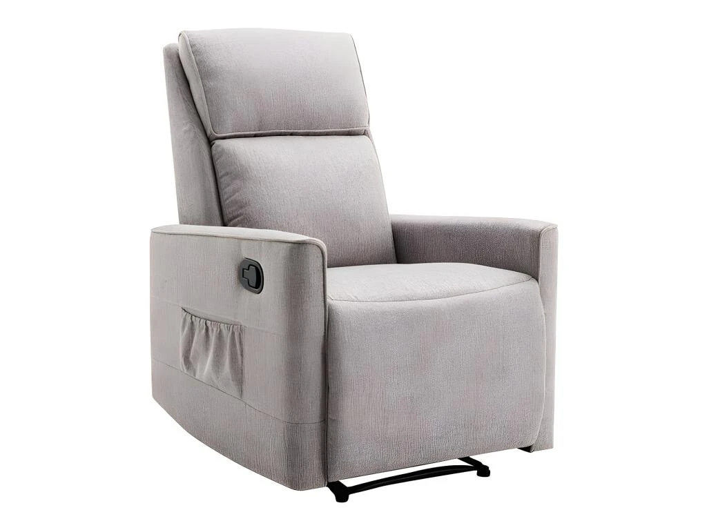 Fauteuil Relax En Tissu Beige MADRIOLO