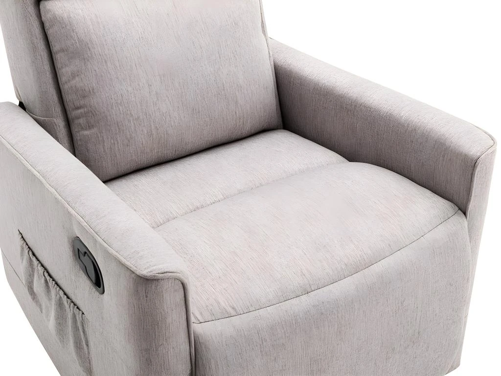Fauteuil Relax En Tissu Beige MADRIOLO â Image 6