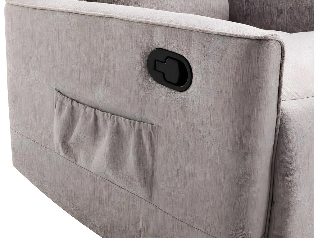 Fauteuil Relax En Tissu Beige MADRIOLO â Image 5