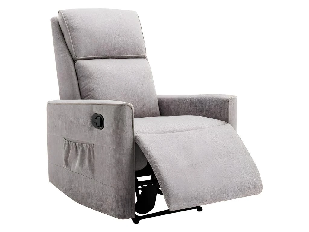 Fauteuil Relax En Tissu Beige MADRIOLO â Image 3