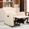 Fauteuil Relax En Tissu Crème PRODA