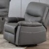 Fauteuil Relax En Simili Gris CANBY
