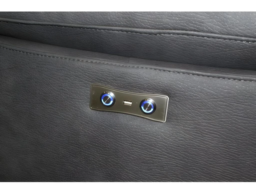 Fauteuil Relaxation Motorisé En Tissu Suédine Gris Anthracite - CLARA – Image 2