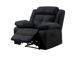 FABARES - Fauteuil Relax Manuel Tissu Gris