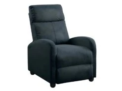 MELBOURNE - Fauteuil Relax Pushback Tissu Gris Foncé