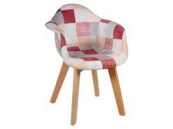 Fauteuil Enfant Patchwork Rose Ostaria - Rose