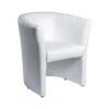 Fauteuil Cabriolet Blanc En Simili Design Contemporain - CABRI