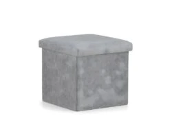 NILFIX - Pouf Avec Rangement Salon/chambre Ă Coucher/d'enfant - 31x31x30 Cm - Assise D'appoint
