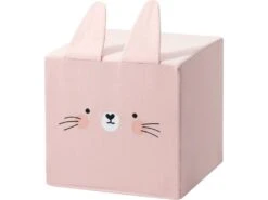 Pouf Enfant Cubique Lapin