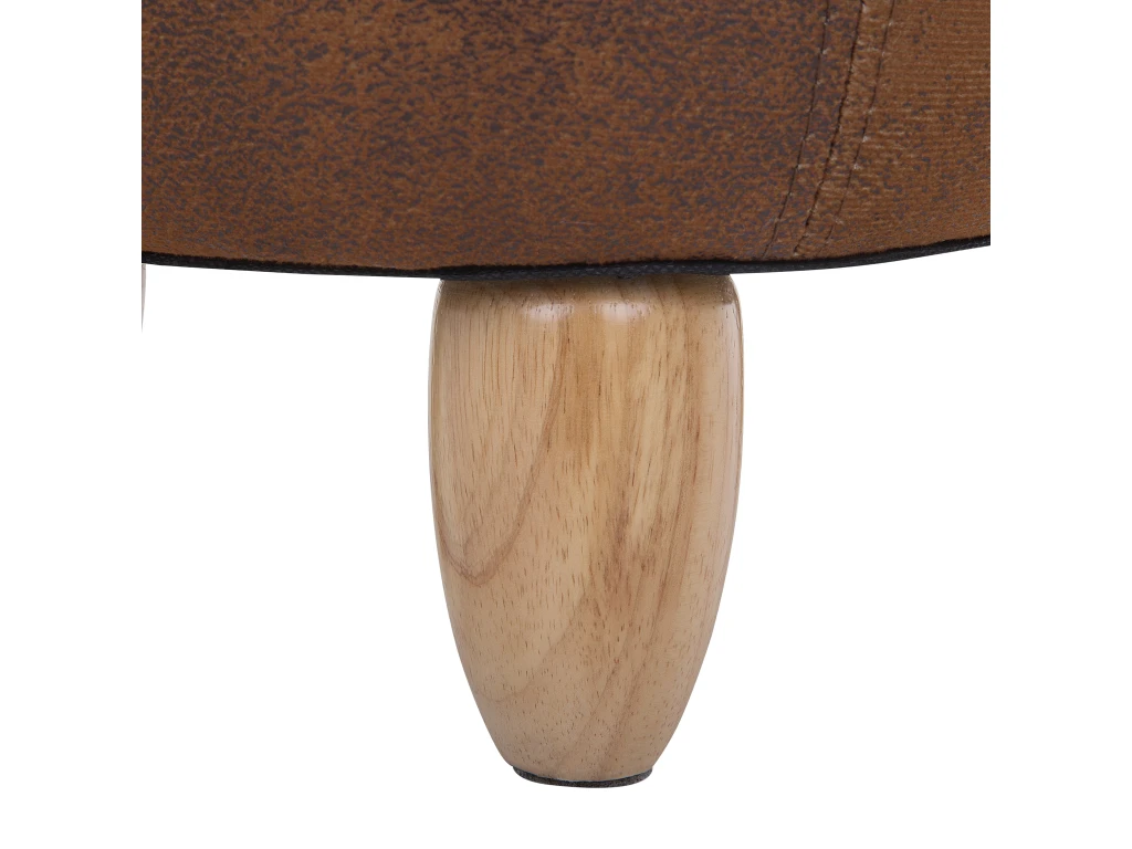 Tabouret Enfant En Simili Marron Clair COW â Image 10