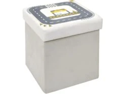 Pouf Coffre Pliable Enfant Circuit