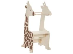 Tour D'observation Et D'apprentissage Girafe En Bois 40 X 100 Cm